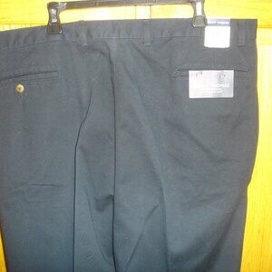 NWT Mens Grant Thomas Black Pleated Front Dress Pants Slacks Size 42x32